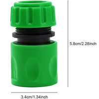 Podlewanie ogrodu wąż ABS szybkie złącze 1/2 "koniec podwójne męskie złącze do węża wspólne Adapter Extender zestaw do rura wąż Tube 2